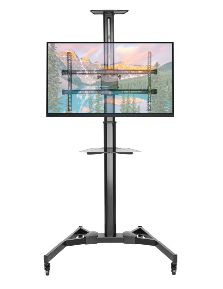 Supporto da Pavimento con Mensola TV/LED/LCD 37''-70'' Nero