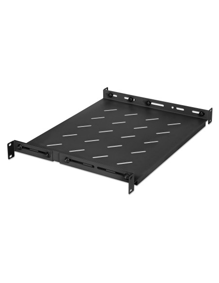Mensola 19'' fissa con Profondit&agrave Regolabile da 350 a 550 mm 1U Nero