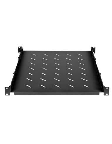Mensola 19'' fissa con Profondit&agrave Regolabile da 550 a 750 mm 1U Nero