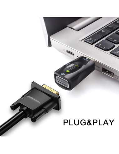 Mini Adattatore da HDMI a VGA con Audio