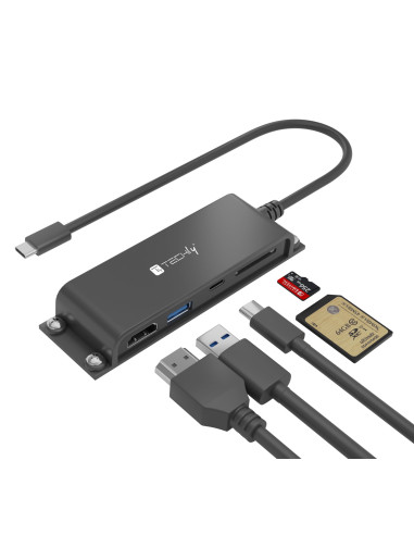 Docking Station 5 in 1 USB-C&trade Hub HDMI con Lettore Micro SD/SD