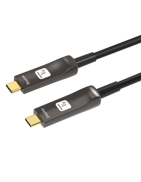 Cavo Audio/Video Ottico Attivo USB-C&trade M/M AOC Fibra Ottica 4K 30m