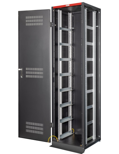 Armadio Rack 19'' 600x600 47U per Batterie Fotovoltaico Nero