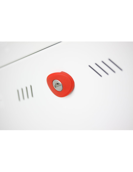 Armadio Rack 19'' a muro 22 unit&agrave sezione unica prof. 600mm Bianco