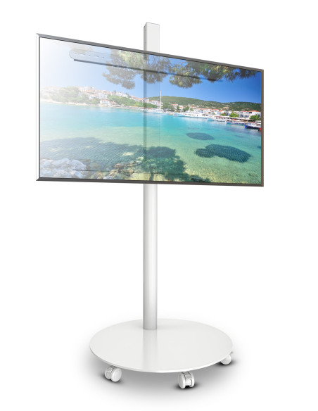 Supporto a Pavimento Trolley TV LCD/LED/Plasma 32-70'' Bianco
