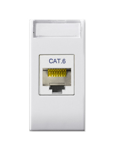 Domus S44 Presa RJ45 Cat.6 UTP Bianco Lucido