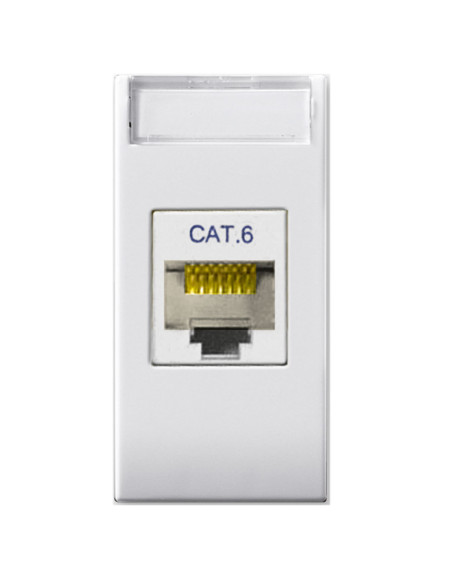 Domus S44 Presa RJ45 Cat.6 UTP Bianco Lucido