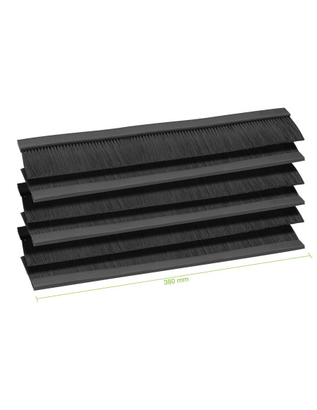 Sei Spazzole Ingresso Cavi per Armadio Rack 380 mm