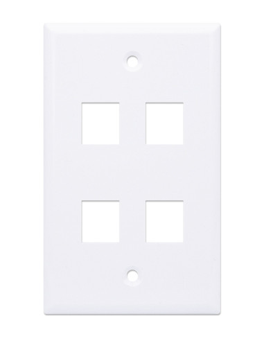 Placca Porta Frutti 4 Posti Mod.503 Bianco