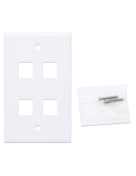 Placca Porta Frutti 4 Posti Mod.503 Bianco