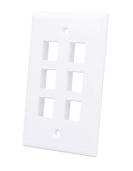 Placca Porta Frutti 6 Posti Mod.503 Bianco