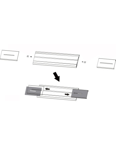 Kit Staffe e Braccio di Giunzione per Supporto Video Wall da Pavimento