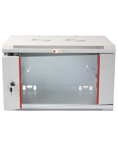 Armadio Rack 19'' a muro 12 unit&agrave sezione unica prof. 450mm Grigio
