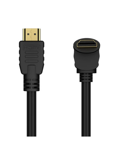 Cavo HDMI&trade High Speed con Ethernet A/A M/M Angolato 90&deg 2m