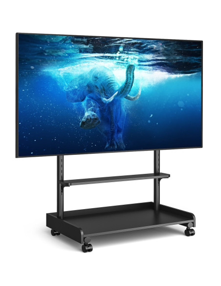 Supporto a Pavimento con Mensola per TV LCD/LED/Plasma 50-86''