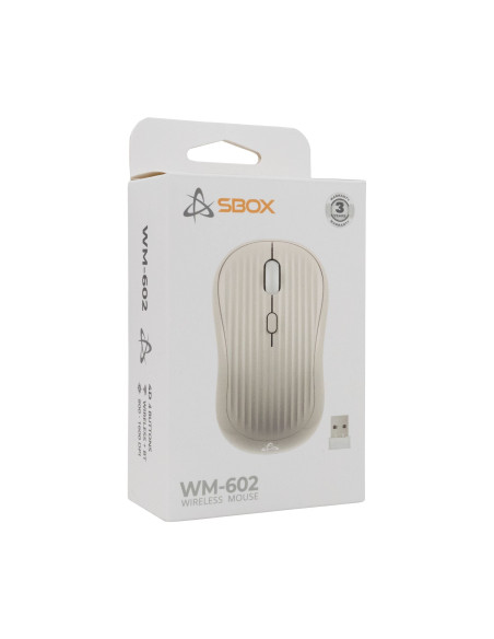Mouse Ottico Wireless 1600 Dpi 4D Beige