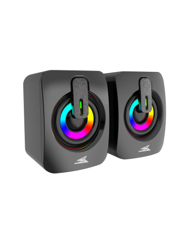 Set Speaker 3.5mm Stereo USB con LED