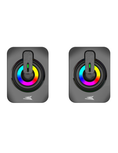 Set Speaker 3.5mm Stereo USB con LED