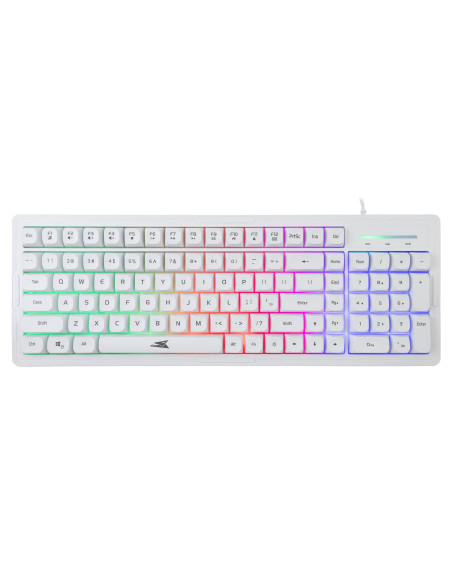 Kit Tastiera 101 Tasti e Mouse USB 7200 Dpi Bianco