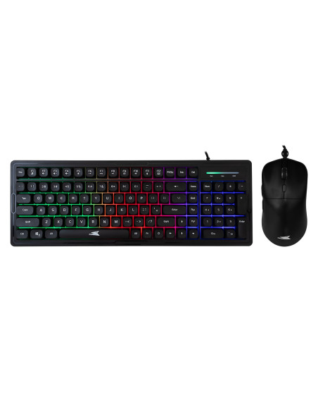 Kit Tastiera 101 Tasti e Mouse USB 7200 Dpi Nero