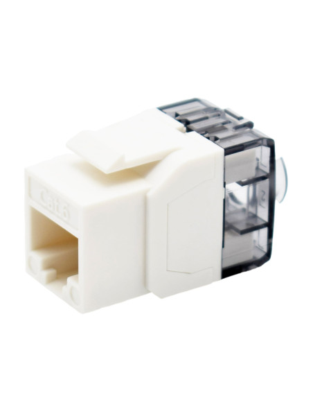 Frutto Keystone RJ45 Cat.6 UTP 180&deg Toolless Bianco
