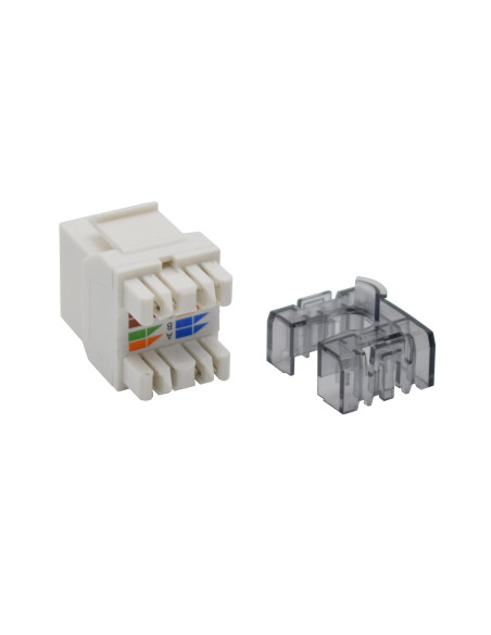 Frutto Keystone RJ45 Cat.6 UTP 180&deg Toolless Bianco