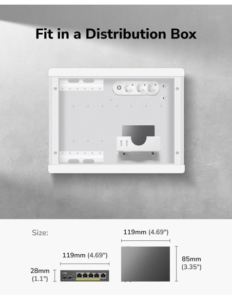 Switch Gigabit PoE+ a 5 porte