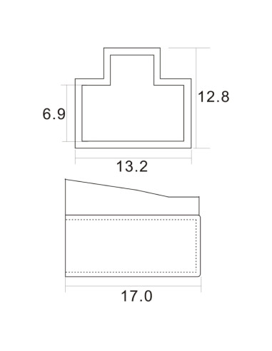 Tappo Parapolvere per RJ45 Nero 10pz