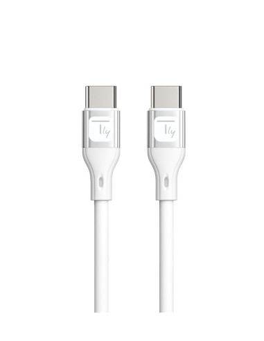 Cavo USB-C&trade Maschio/Maschio USB 2.0 in Silicone 1m Bianco