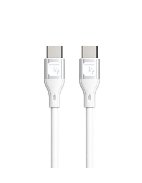 Cavo USB-C&trade Maschio/Maschio USB 2.0 in Silicone 1m Bianco