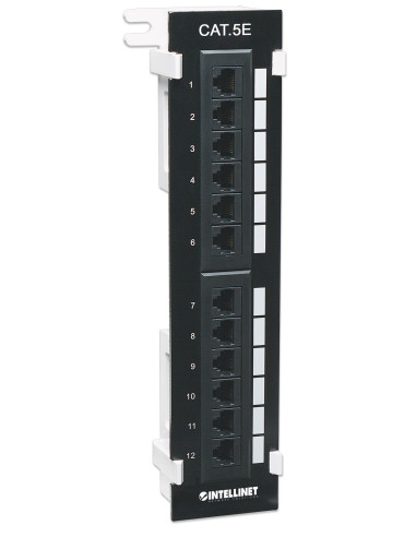 Pannello Patch 12 Porte UTP Cat5e Installazione a Muro