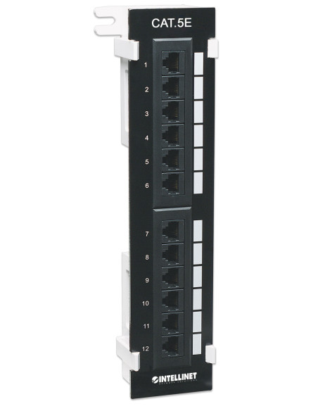 Pannello Patch 12 Porte UTP Cat5e Installazione a Muro