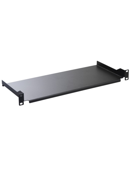 Mensola per Rack 19'' 200 mm 1U Nera 2 punti