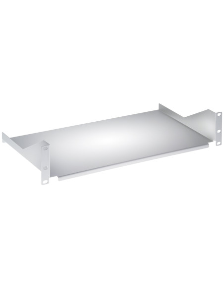 Mensola per Rack 19'' 250 mm 2U Grigia 2 punti