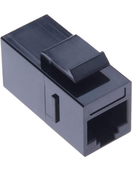 Accoppiatore RJ45 F/F UTP Cat5e Keystone Nero