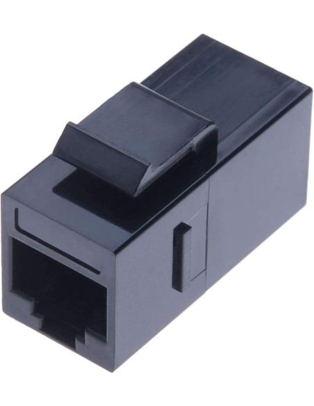 Accoppiatore RJ45 F/F UTP Cat5e Keystone Nero