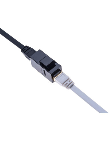 Accoppiatore RJ45 F/F UTP Cat5e Keystone Nero