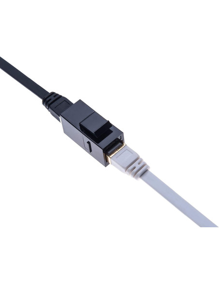 Accoppiatore RJ45 F/F UTP Cat5e Keystone Nero