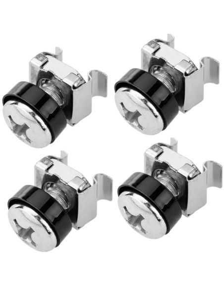 Kit Set 4 Viti 4 Dadi e 4 Rondelle per Montaggio Rack
