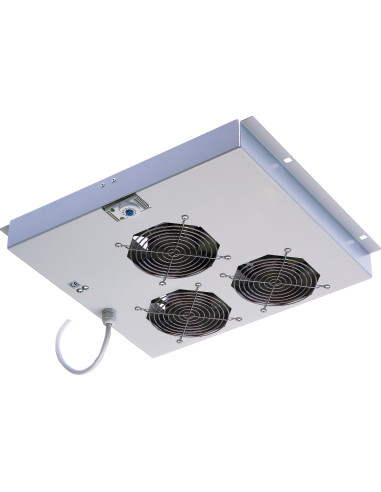 Gruppo 3 Ventole a Soffitto con Termostato per Armadi Rack