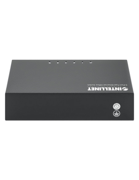 Switch Hub ethernet 10/100Mbps 5 porte desktop in metallo