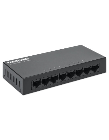 Switch Hub Ethernet 10/100Mbps 8 Porte Desktop in Metallo