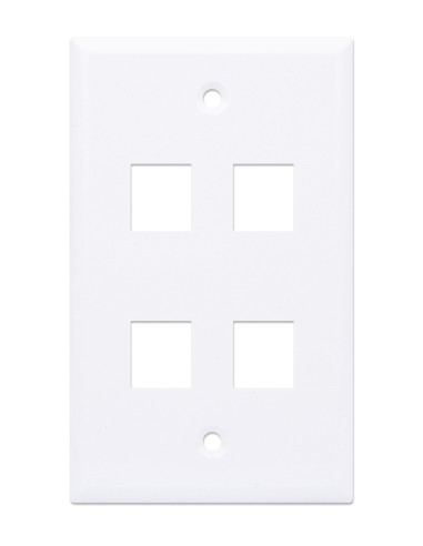 Placca Porta Frutti 4 Posti Mod.503 Bianco