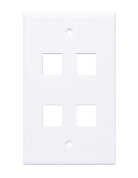 Placca Porta Frutti 4 Posti Mod.503 Bianco