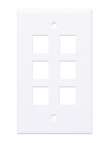 Placca Porta Frutti 6 Posti Mod.503 Bianco