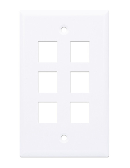 Placca Porta Frutti 6 Posti Mod.503 Bianco