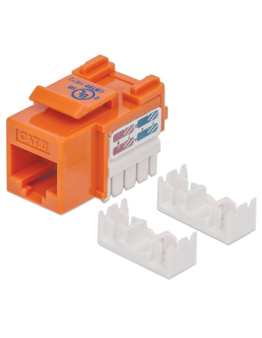 Frutto Keystone RJ45 Cat.6 UTP non schermato Arancione
