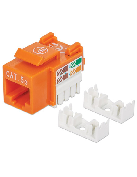 Frutto Keystone RJ45 Cat.5E UTP IDC 90&deg Arancione