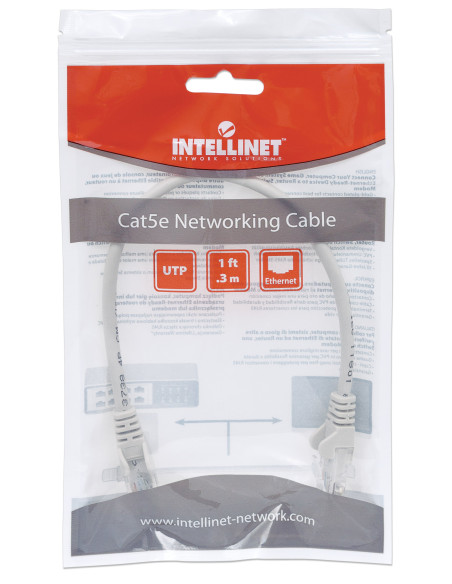 Cavo di rete Patch in Rame Cat. 5e Grigio UTP 0