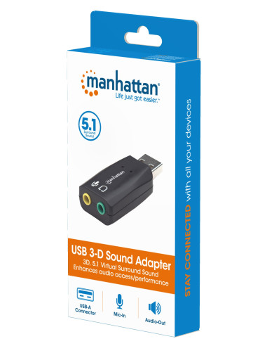 Scheda audio USB suono 3D
